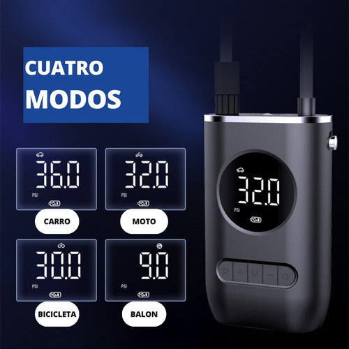 COMPRESOR DE AIRE PORTATIL RECARABLE - W.S
