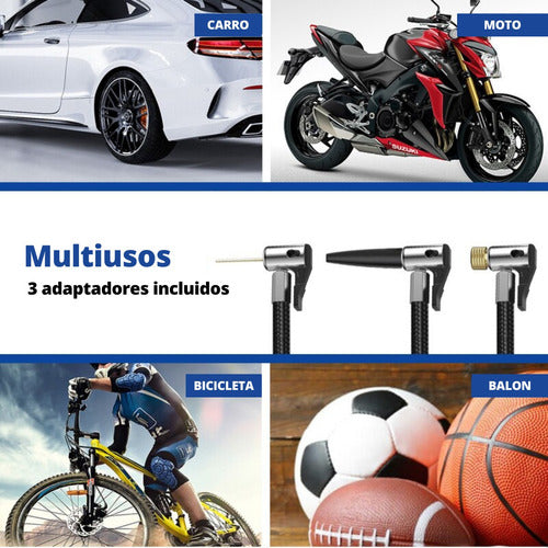 COMPRESOR DE AIRE PORTATIL RECARABLE - W.S