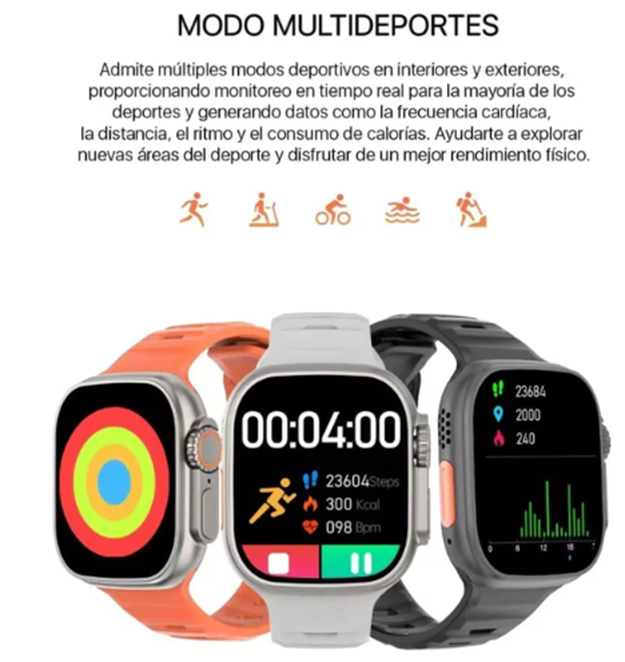 Reloj Inteligente T800 Ultra Series 8 - W.S